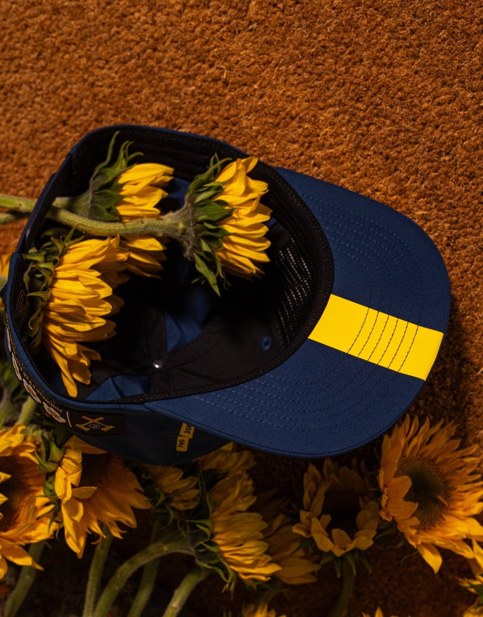 Dungeon Forward - Wholesale Flat Brim Cap - Unisex - WTLB - Outchea Thriving - Blue14