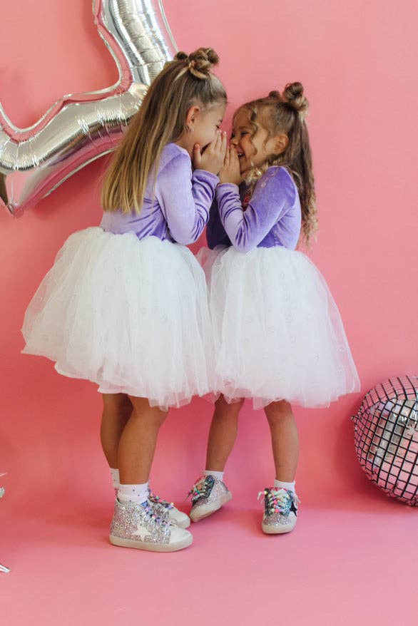Ellie and Mila - Venta al por mayor Falda tutú - Niños - Vestido tutú con cara sonriente y brillo7