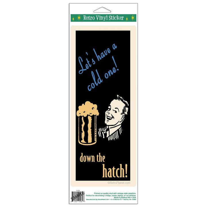 RetroPlanet - Wholesale Sticker - Beer Lets Have A Cold One Sticker1