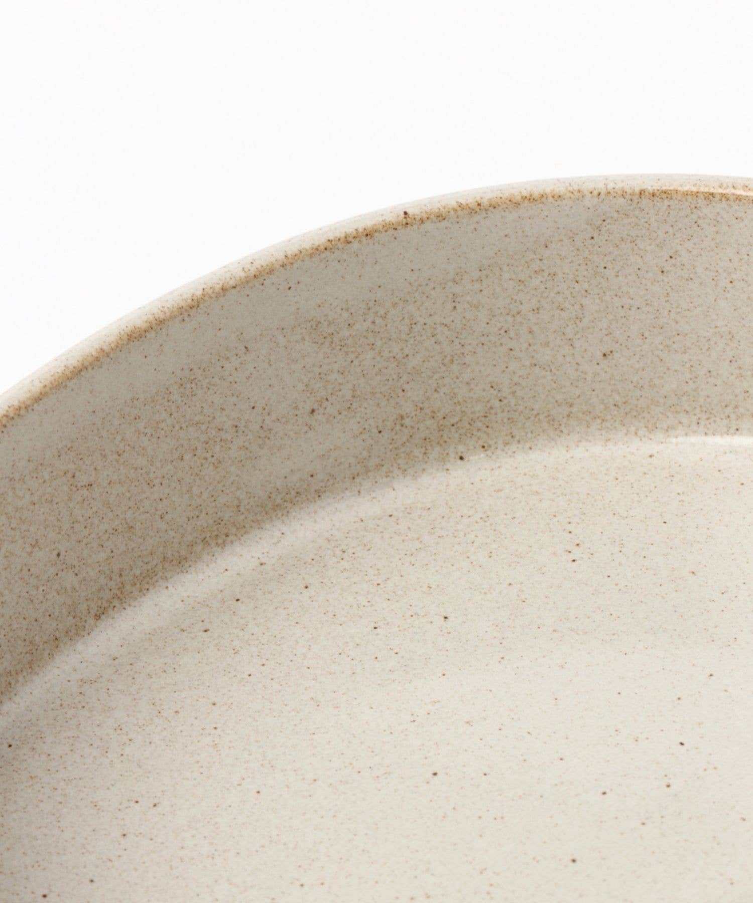 LAKOLE - Wholesale Serving Plate - Mino Ware Stackable Organic Deep Plate Small14