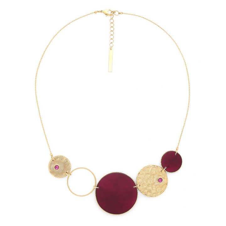 MARLY halssieraad met 5 ronde hangers voor wholesale door Franck Herval