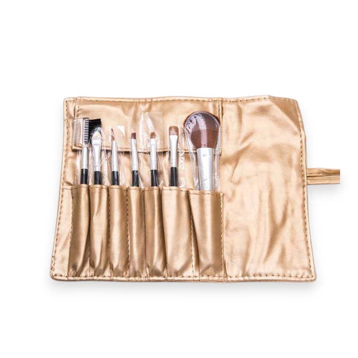 7 PC Makeup Blush Roll Up Set for wholesale by LA Jewelry Plaza