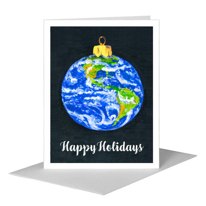 Terra, Cartão de Saudação (#7867F) por atacado de Printed Canvas