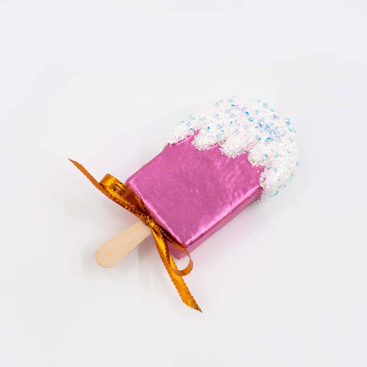 December Diamonds - Wholesale Ornament - 6in Pink Ice Cream Bar Orn