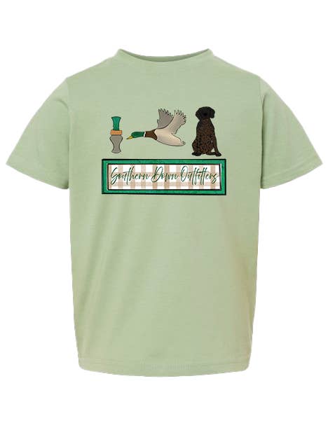 Eendengeluid Hond Peuter T-shirt voor wholesale door Southern Down Outfitters