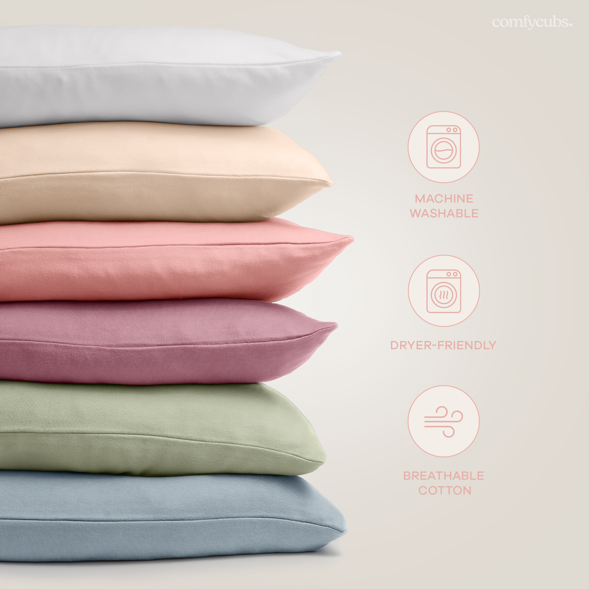 Comfy Cubs - Wholesale Pillow/Cushion - Kids & Baby - Toddler Pillow, Breathable Kids Travel Pillow by Comfy Cubs42