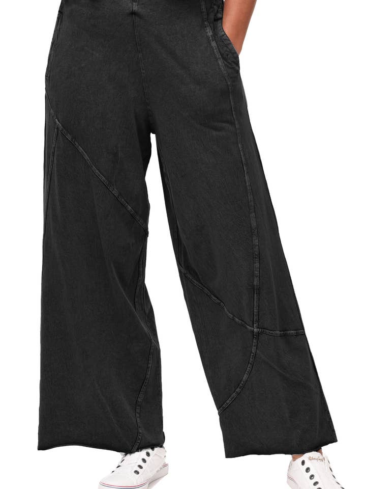 L150 Della Broek in Zwart voor wholesale door Tulip Clothing