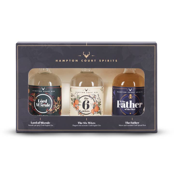 Hampton Court Spirits, Mini Tasting Gift Set, 3 x 5cl for wholesale by Hampton Court Spirits
