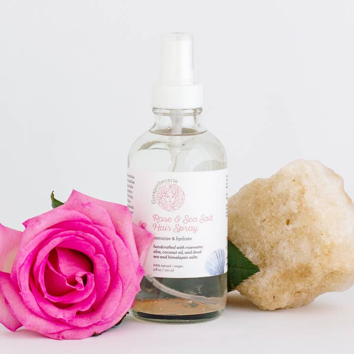 Rose & Sea Salt Hair Spray for wholesale by florapothecarie