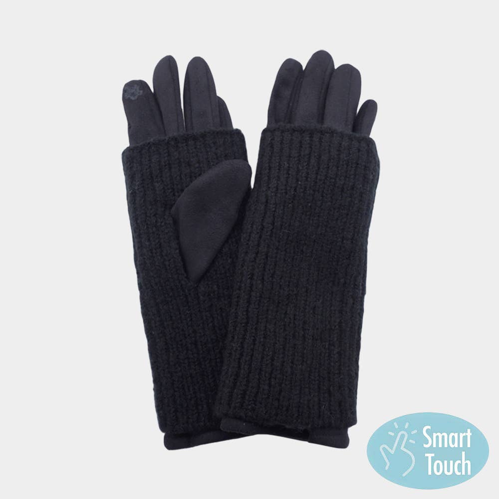 Sensibling Corp. – wholesale Gloves – Women's – Ribbed Knit Smart Touch Gloves1