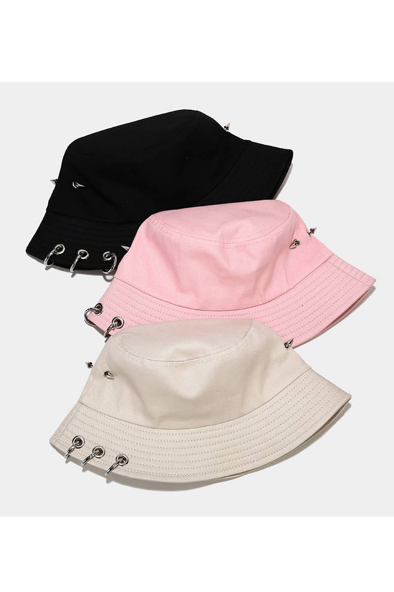 ACCITY - Wholesale Bucket Hat - Women's - CLIP DETAILED CASUAL BUCKET HAT_CWAH04119