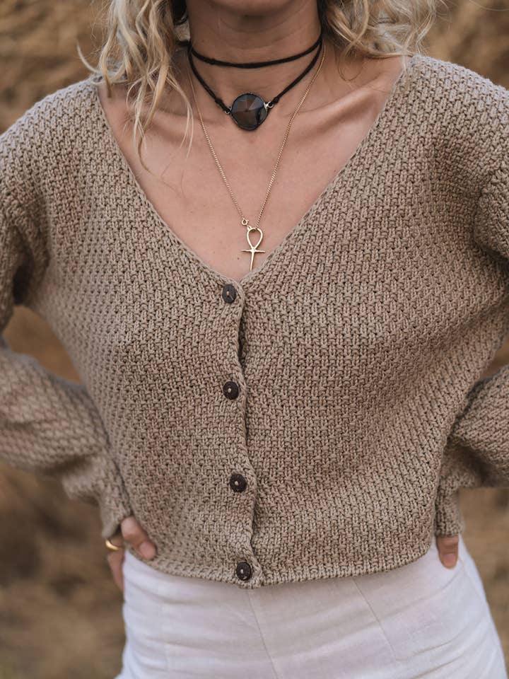 PRÉCOMMANDE | CARDIGAN DE TERRAIN - RYE pour la vente par Arraei Collective