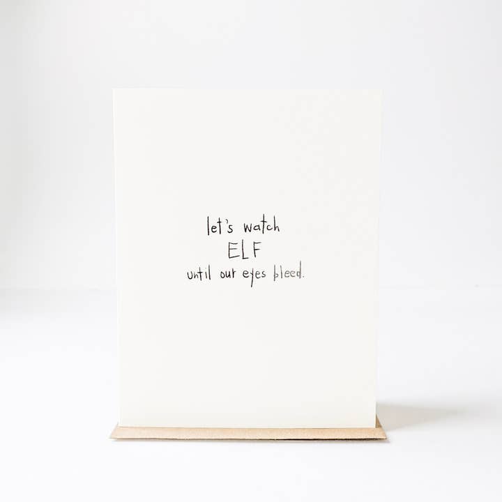 Elf Card for wholesale by under the stairs paper co.