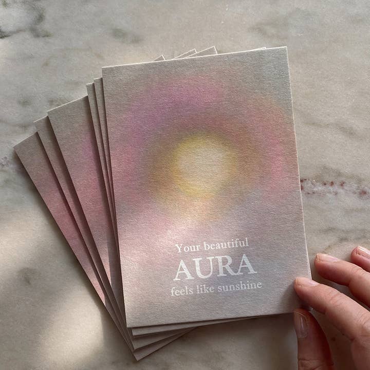 Anna Cosma - Wholesale Postcard - YOUR BEAUTIFUL AURA FEELS LIKE SUNSHINE - POSTCARD -1