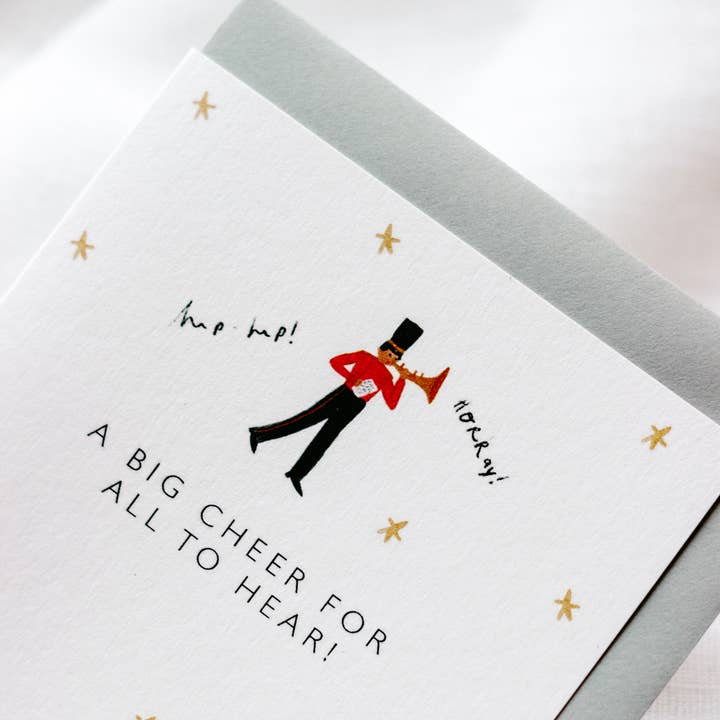 Laura Fisher - Wholesale Christmas Card - A Big Cheer! Card