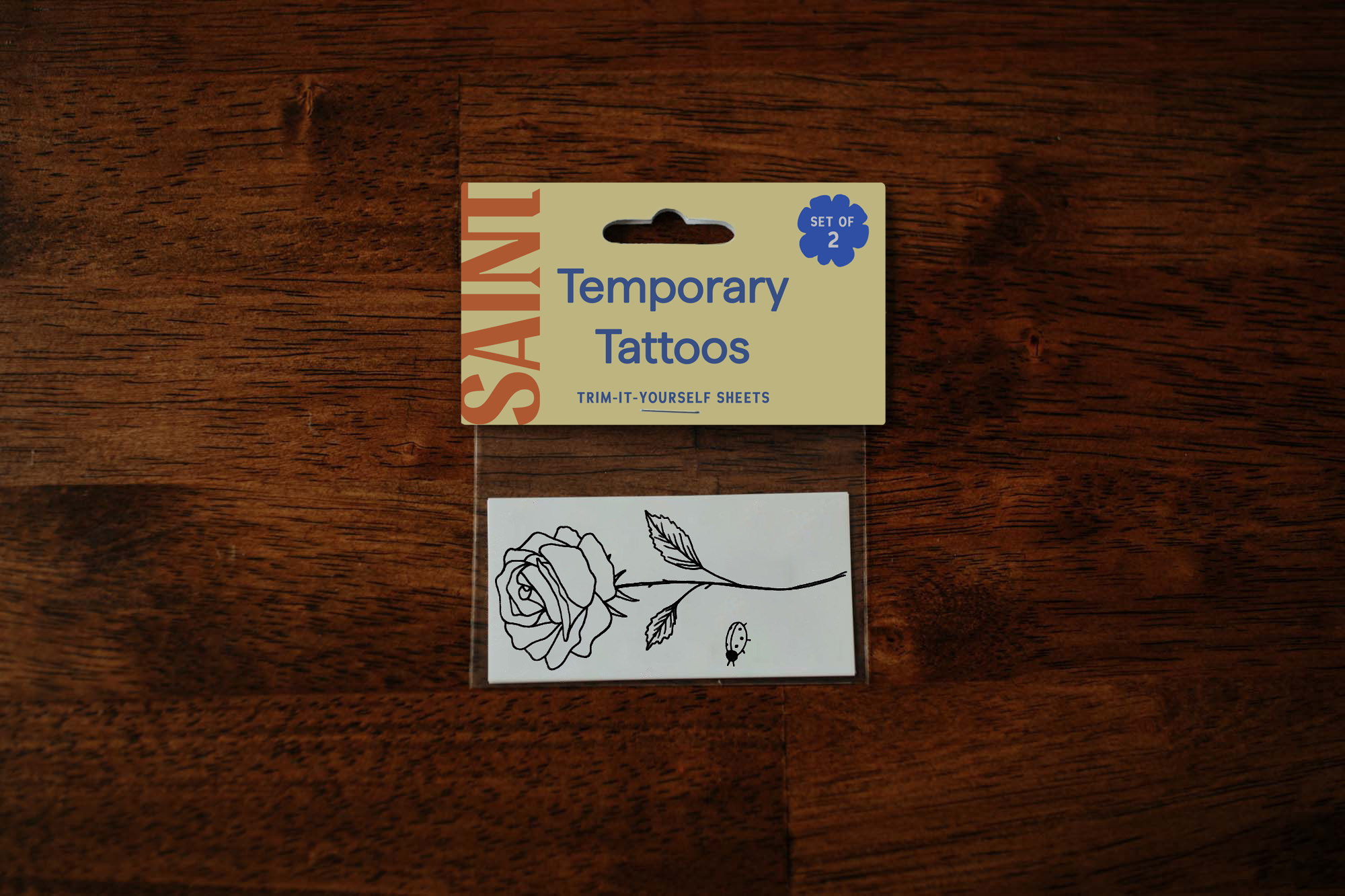 Saint Tattoos - Wholesale Temporary Tattoo - June Birth Flower - Rose Temporary Tattoos0