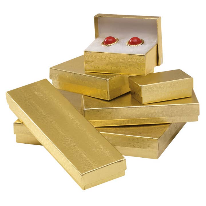 Store Supply Warehouse - Wholesale Gift Box - Cotton-Filled Jewelry Boxes Assortment Set2