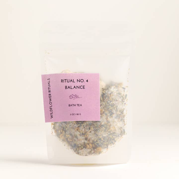 Wildflower Rituals – wholesale Badsalt och skumbad – Örtbad Te Ritual Nr. 4 Balanserande Badblandning 85 g