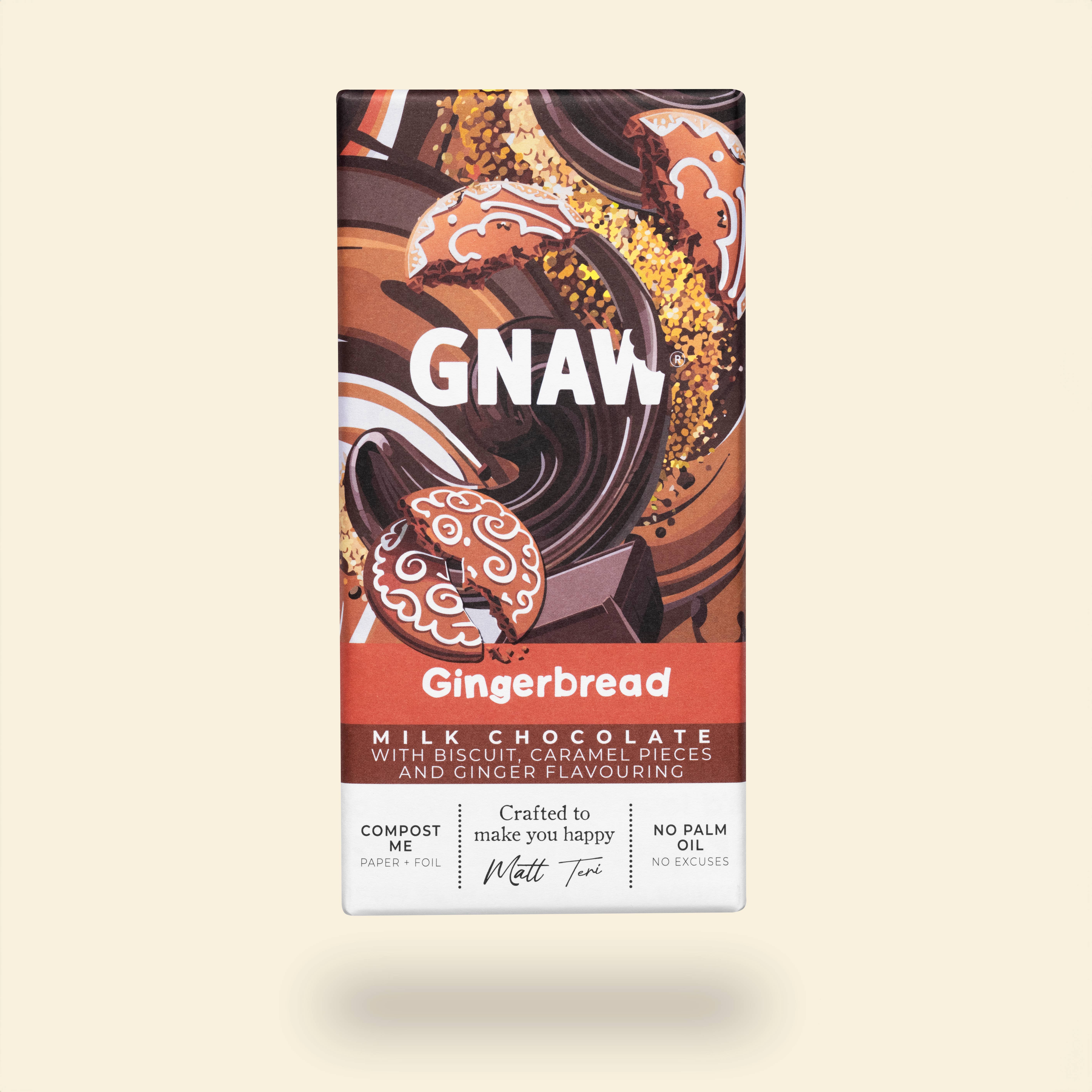 GNAW Chocolate - Vente Barre chocolatée - Tablette de chocolat au pain d’épices3