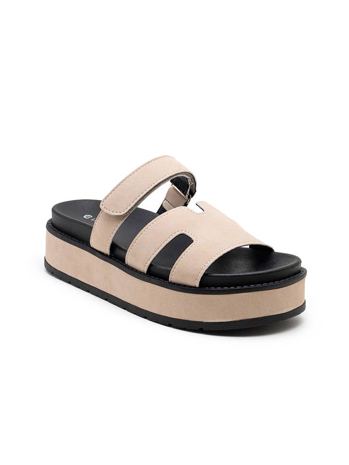 LADY GLORY - Wholesale Sandals - Women's - Suede platform sandals