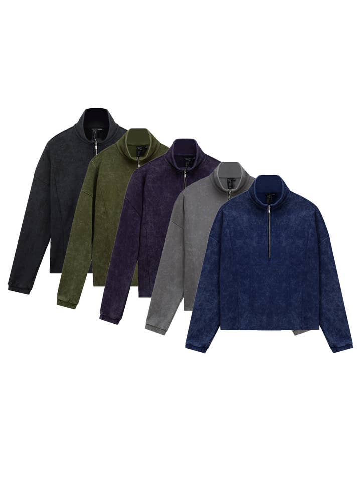 Haut zippé à enfiler - Style JT403 pour la vente par Focus Fashion