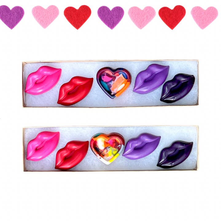 Valentijnsdag Lip Crayon Box voor wholesale door Cre8ive Crayonz