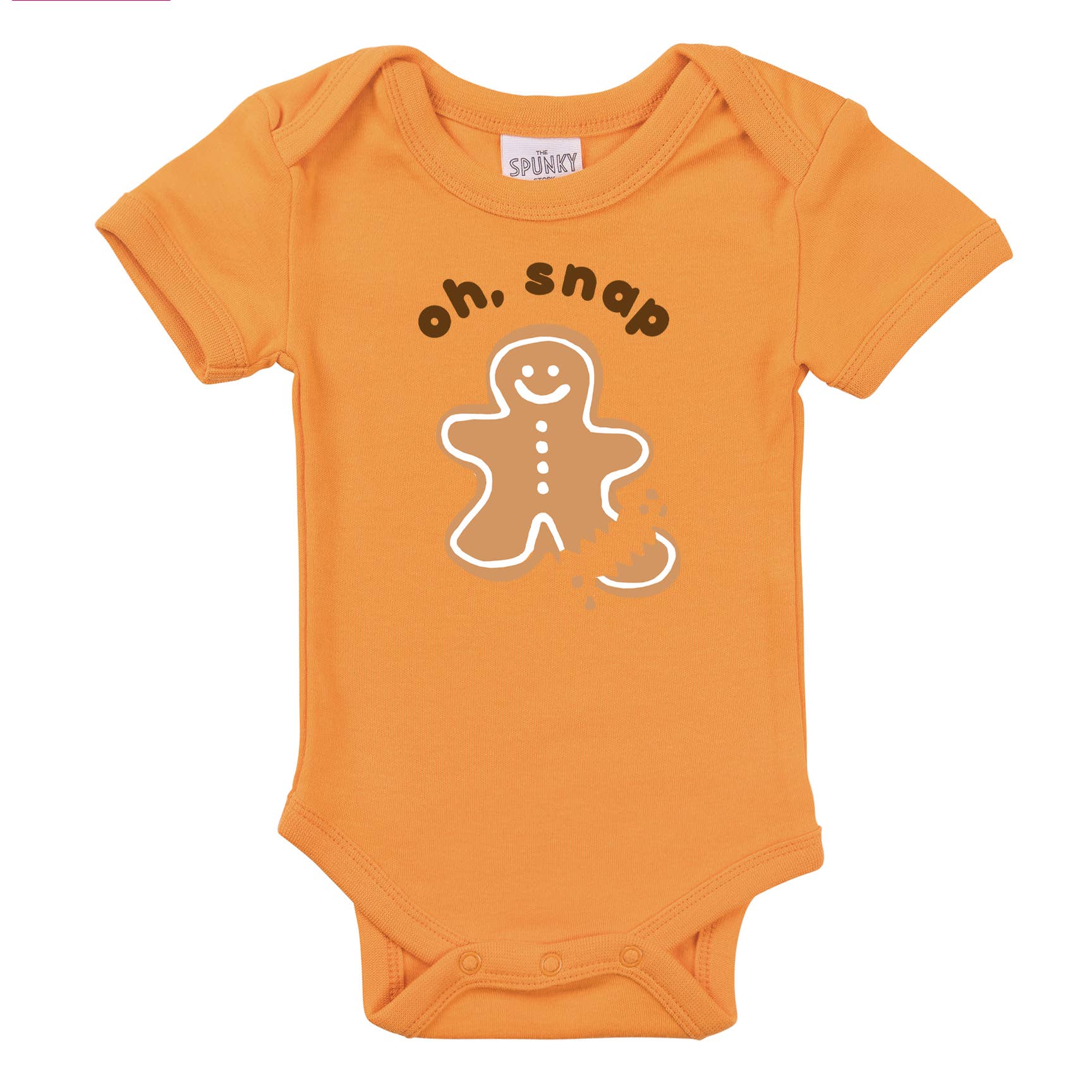 Spunky Stork - Wholesale Screen Printed T-Shirt - Kids - Oh Snap Gingerbread Man Funny Christmas Baby Toddler Top6