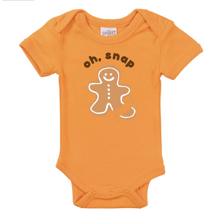 Spunky Stork - Wholesale Screen Printed T-Shirt - Kids - Oh Snap Gingerbread Man Funny Christmas Baby Toddler Top6