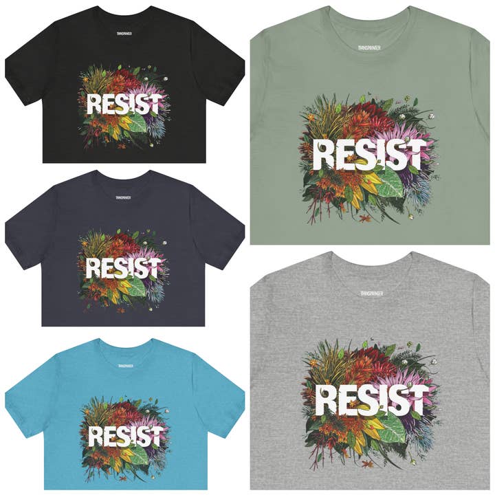 Transpainter - Wholesale Screen Printed T-Shirt - Unisex - RESIST TeeShirt | Resist TShirts | No Kings Protest Apparel | Resist Facism19
