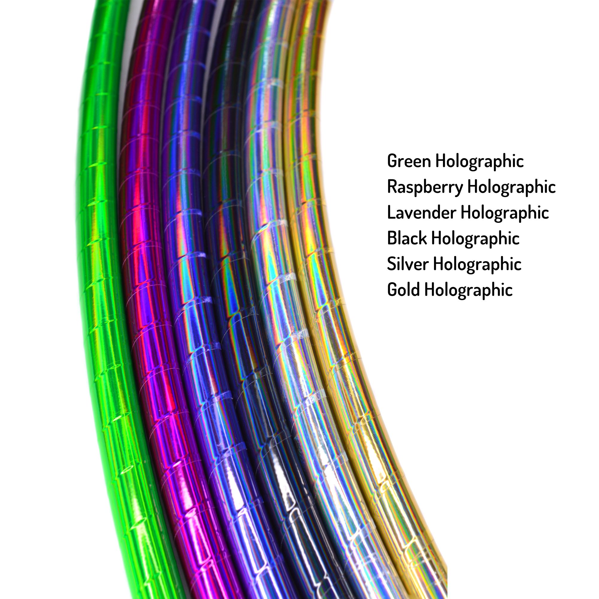FestivalTreasures – wholesale Sporting accessories – Holographic Taped Beginner Hula Hoops4