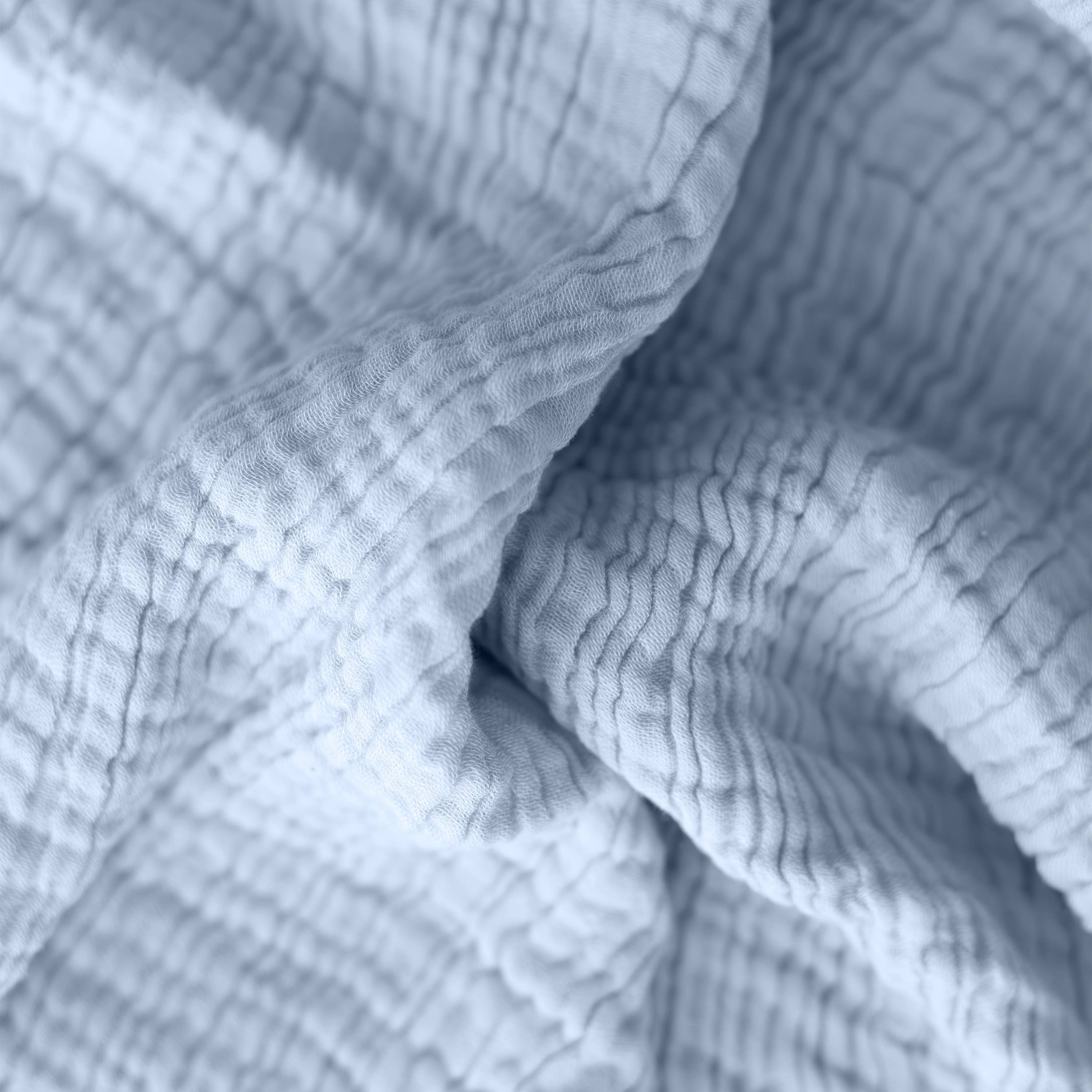 Vivamaison - Vente Plaids - Couvre-lit en mousseline frangé 100 % coton doux, 4 couches premium3