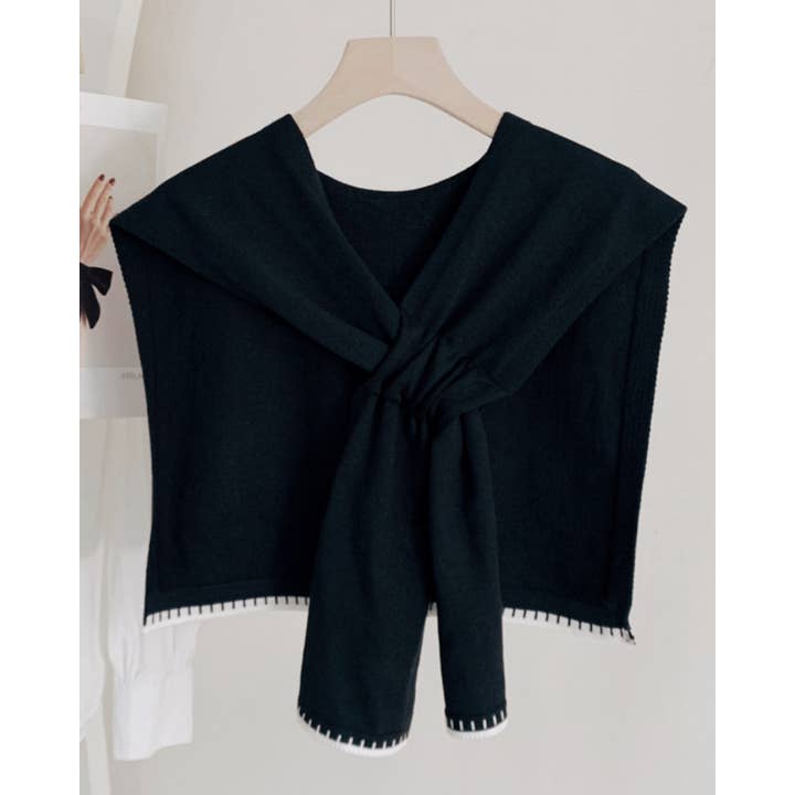 JC Sunny Fashion - Wholesale Capelet - Women's - Stylish Mini Shoulder Cover with Cross-Front Scarf 7