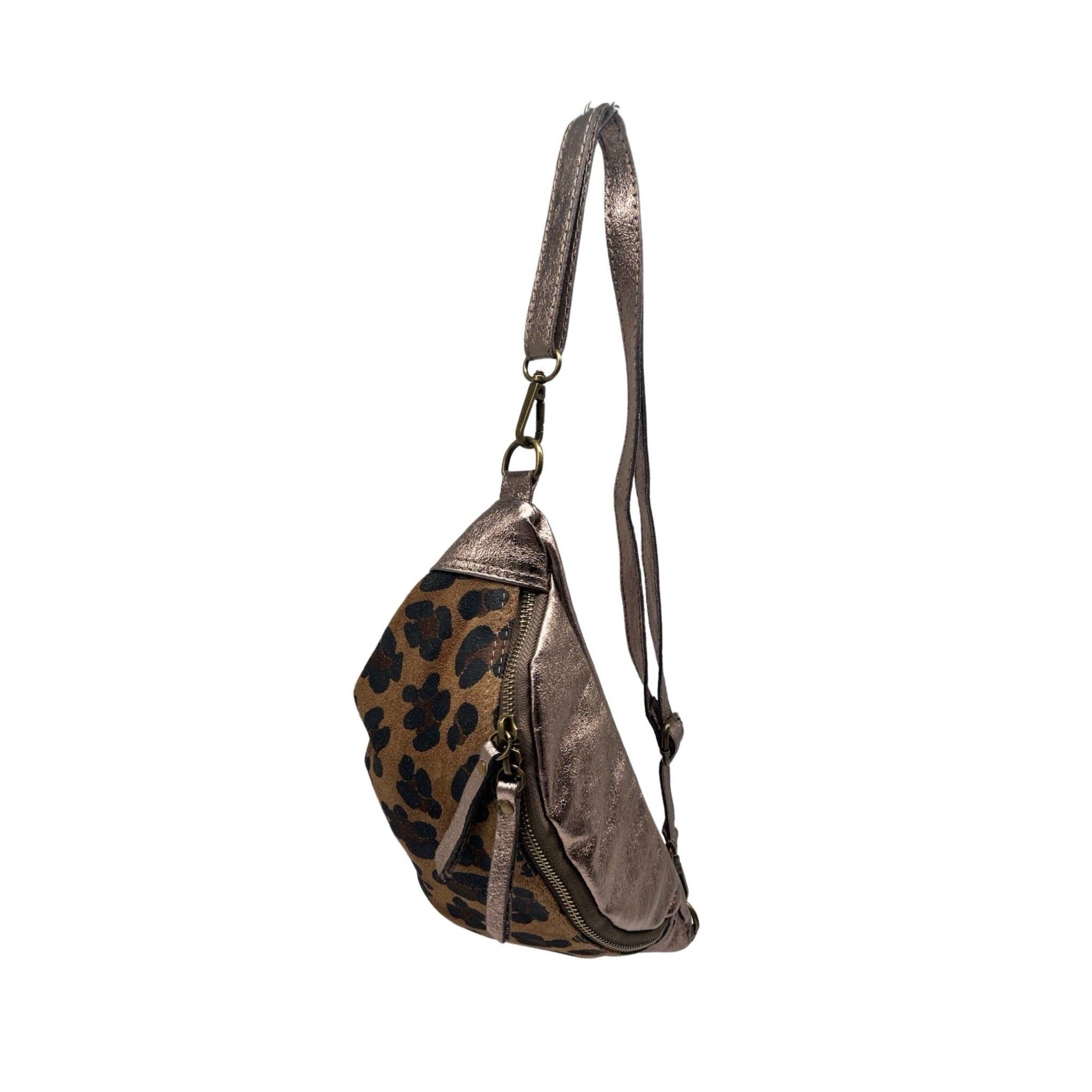 Louisa lee - Wholesale Belt Bag - Women's - LEOPARD PM LEATHER FANNY PACK5