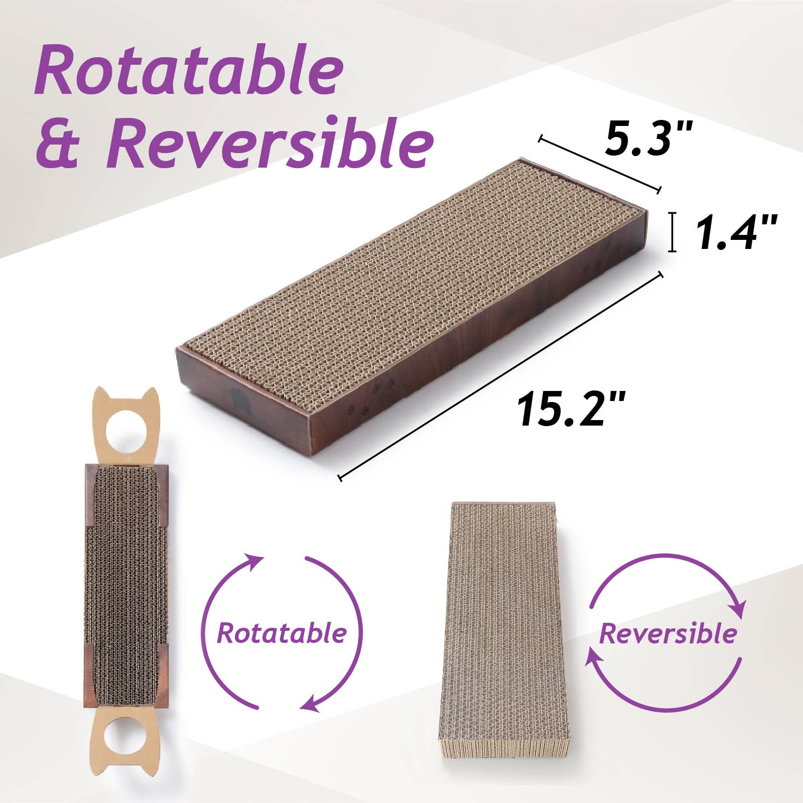 MOON-X USA, INC. - Wholesale Pet Scratcher - Cat - Hang & Scratch Doorknob Scratcher (Dark cherry) 1