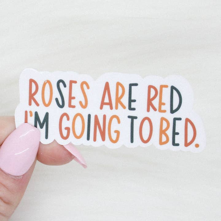 Rosor är röda klistermärke för wholesale av Shop Katherine Marie