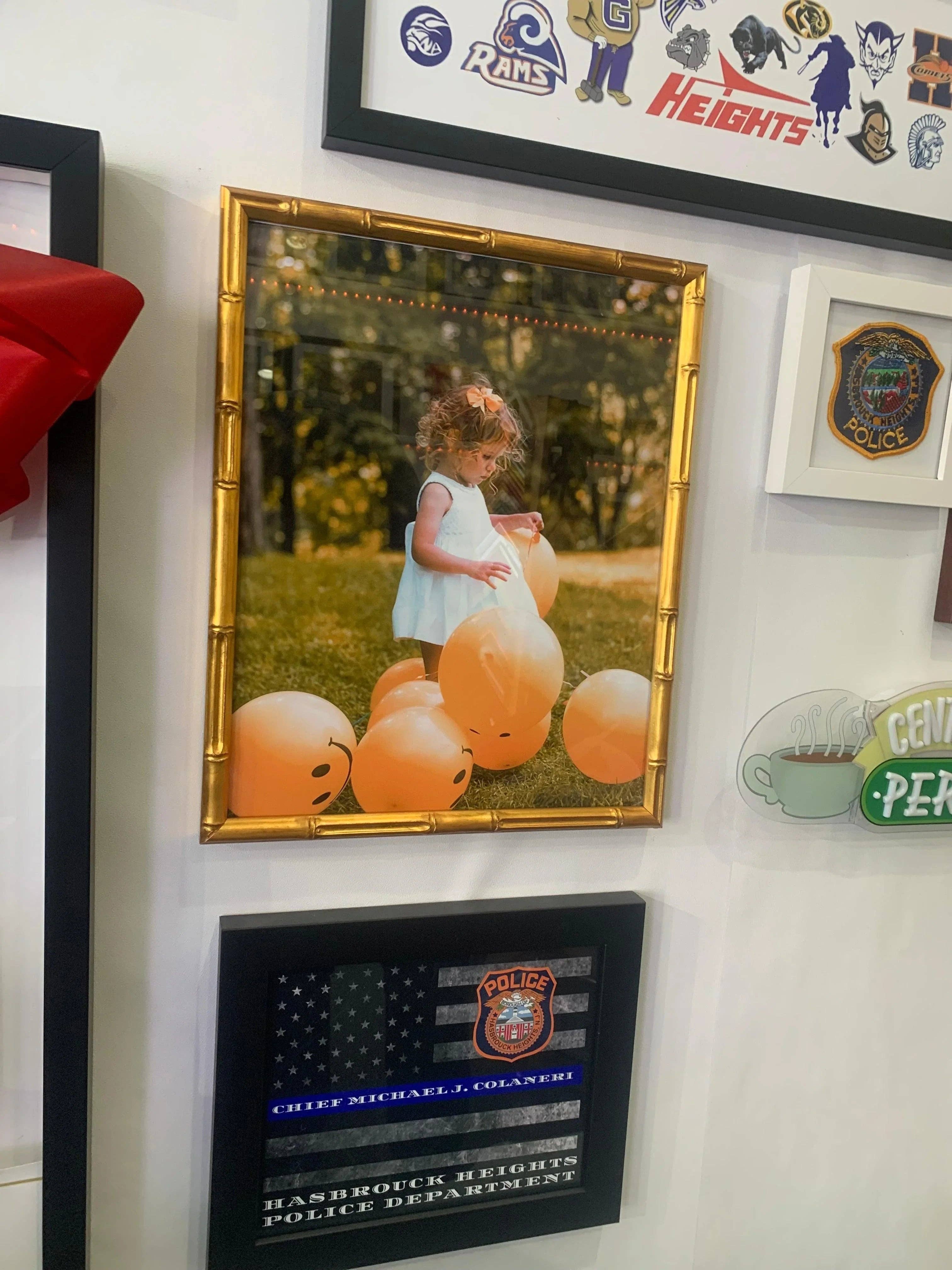 Modern Memory Design Picture Frames - Vente Cadres photos - Cadre photo en bambou doré 24x36 Galerie de cadres 24 x 361