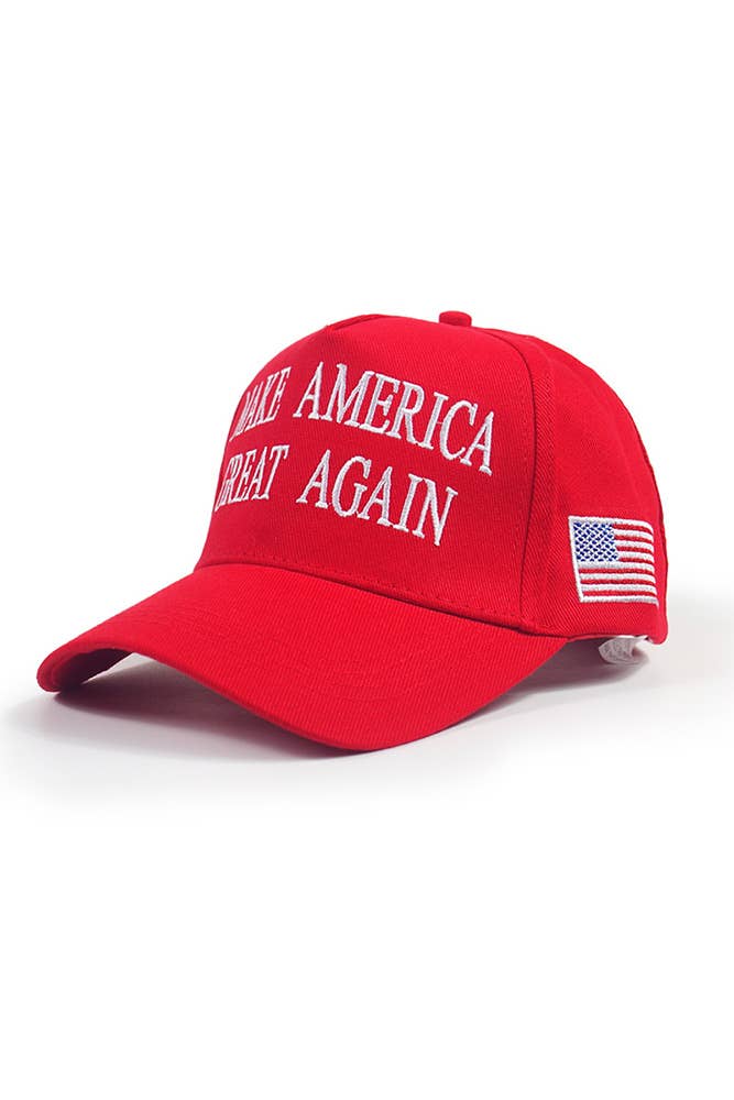 Red Make America Great Again Baseball Cap MOQ 3pcs ZK1728 for wholesale on Faire2
