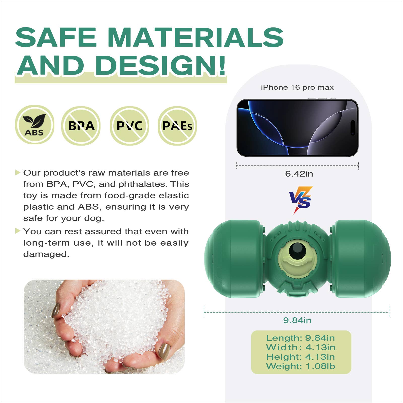 Vert TOUR DE DISTRIBUTION DE FRIANDISES POUR CHIEN KADTC ROLLING GIGGLE en vente sur Faire2