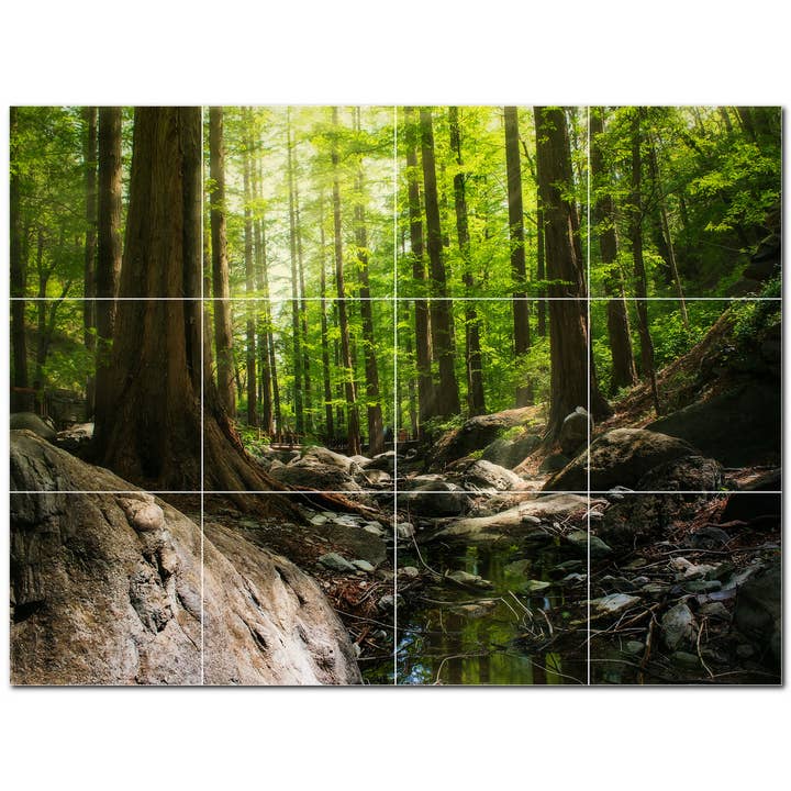 Telha Cerâmica Árvore Mural de Azulejo Cerâmico PT501042 por atacado de Picture-Tiles.com