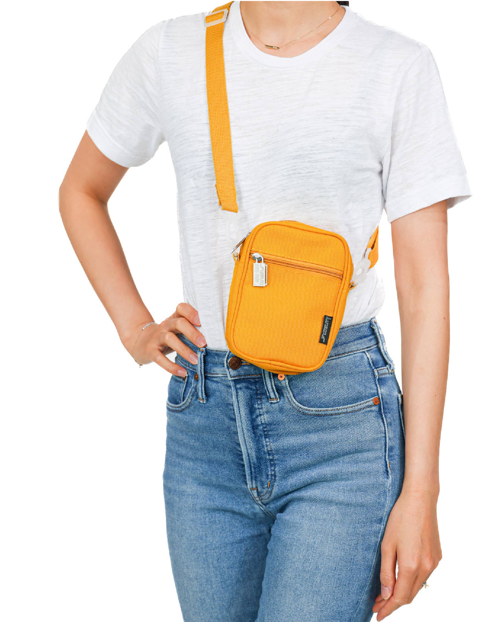 Fydelity - Vendita all'ingrosso Borsa a tracolla - Donna - 88661: Borsa Mini Brick | RPET riciclato | Senape1