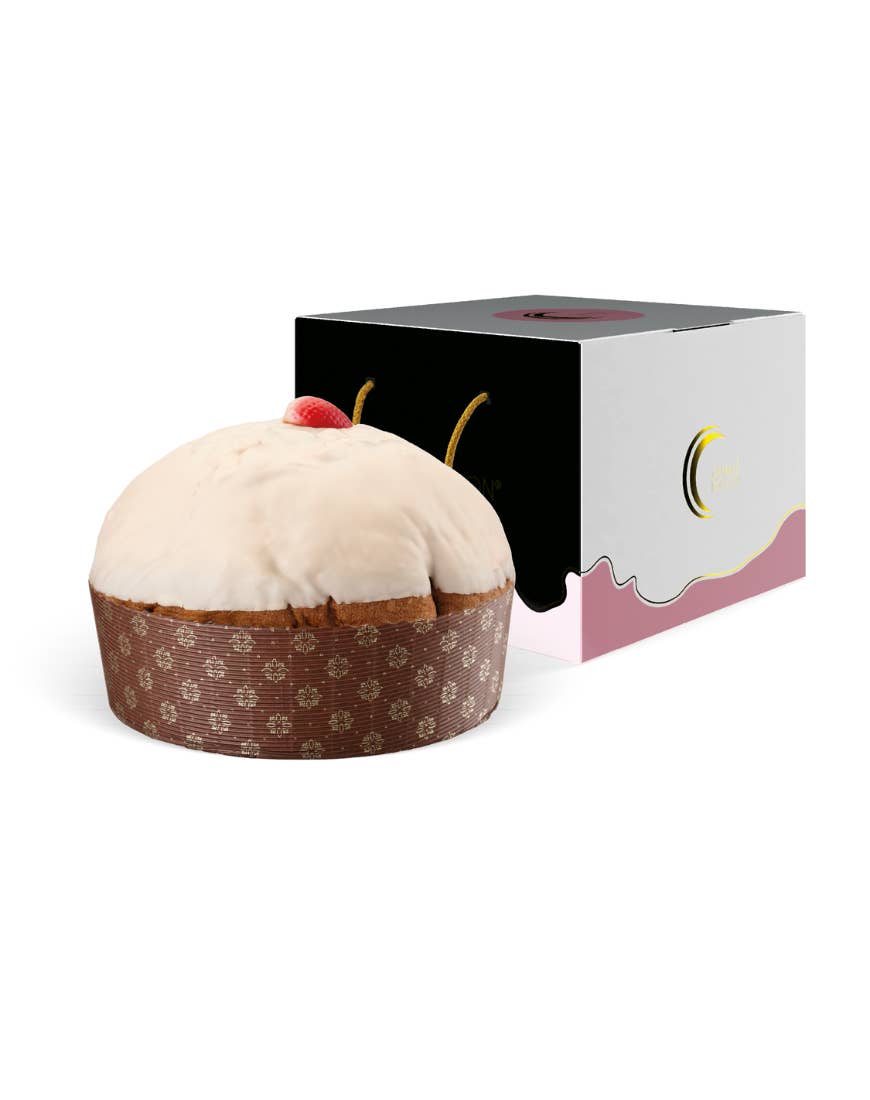 Orange Moon - Wholesale Chocolate Covered Sweets - Strawberry and Yogurt Panettone