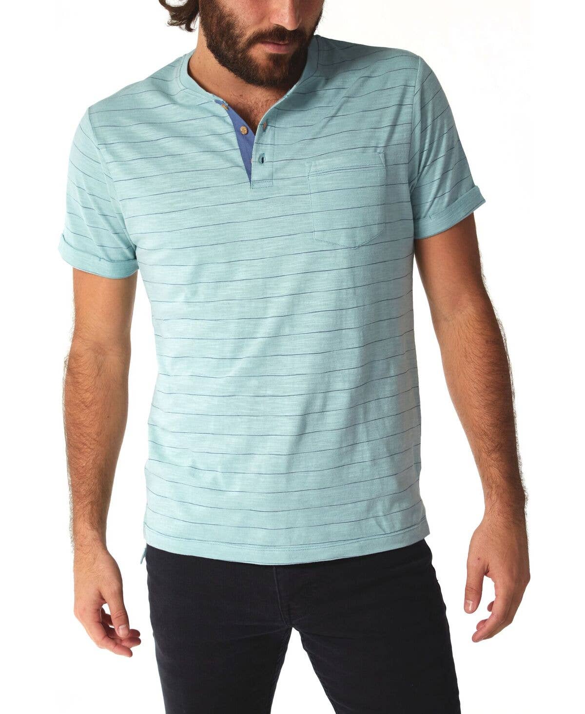 PX - Wholesale T-Shirt - Men's - Wade Pinstripe Henley4
