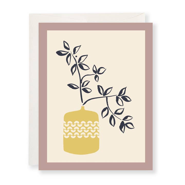 Carte de vœux Équilibre Botanique pour la vente par Tracy Schifeling Art