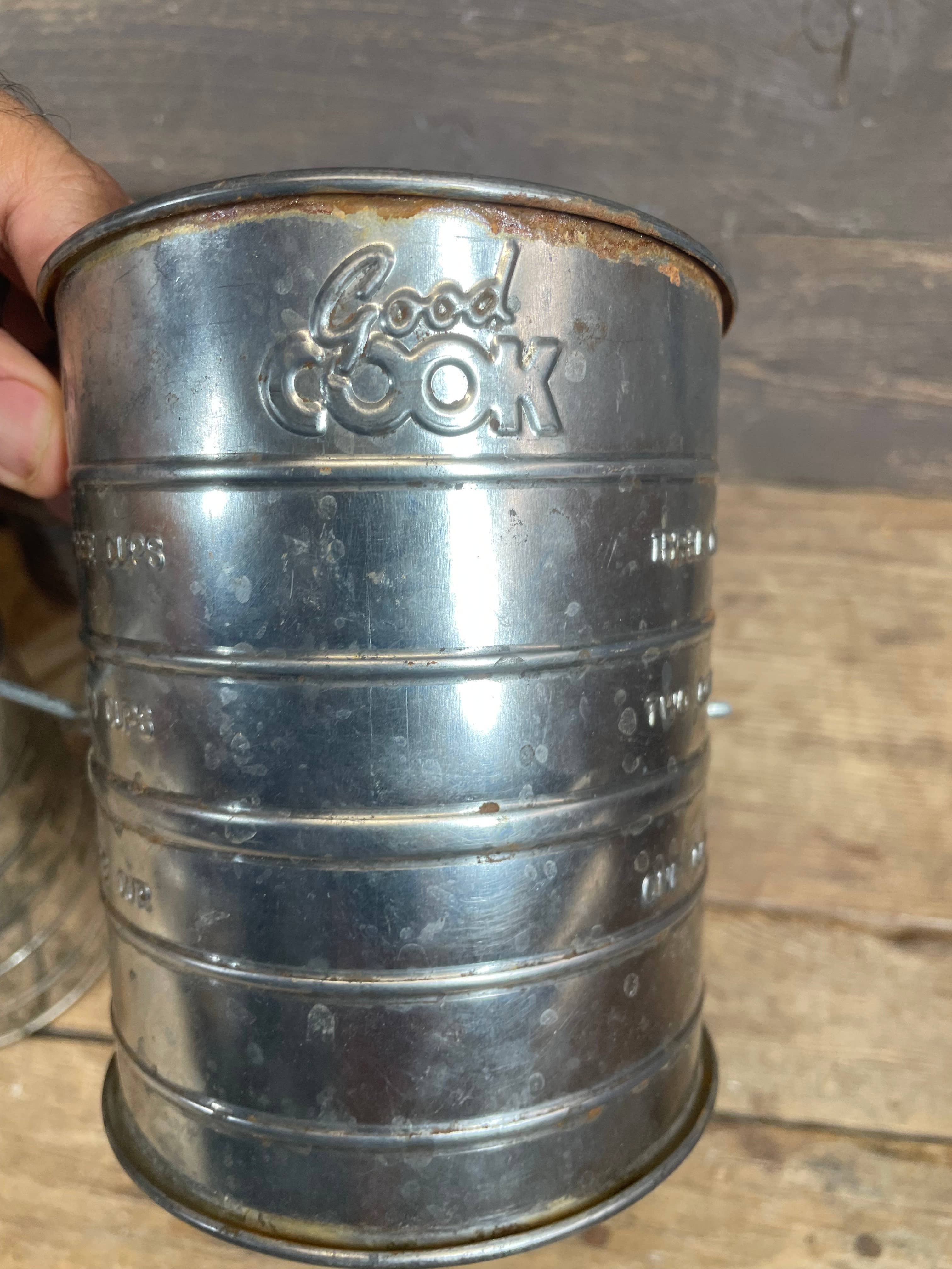 My Amigos Imports - Wholesale Sifter - CLEARANCE-Antique-ER-Vintage Metal Flour Sifter-7x6 inch-$126