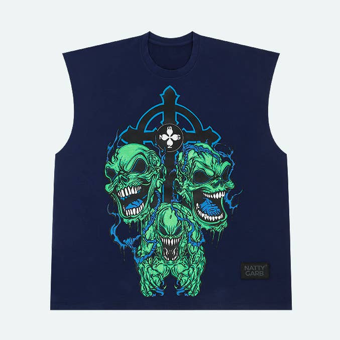 DRIEVOUDIGE DREIGING TANKTOP voor wholesale door SHAM