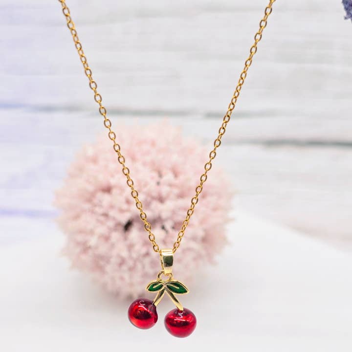 Cherry Red Necklace for wholesale by Cherie by Cherie