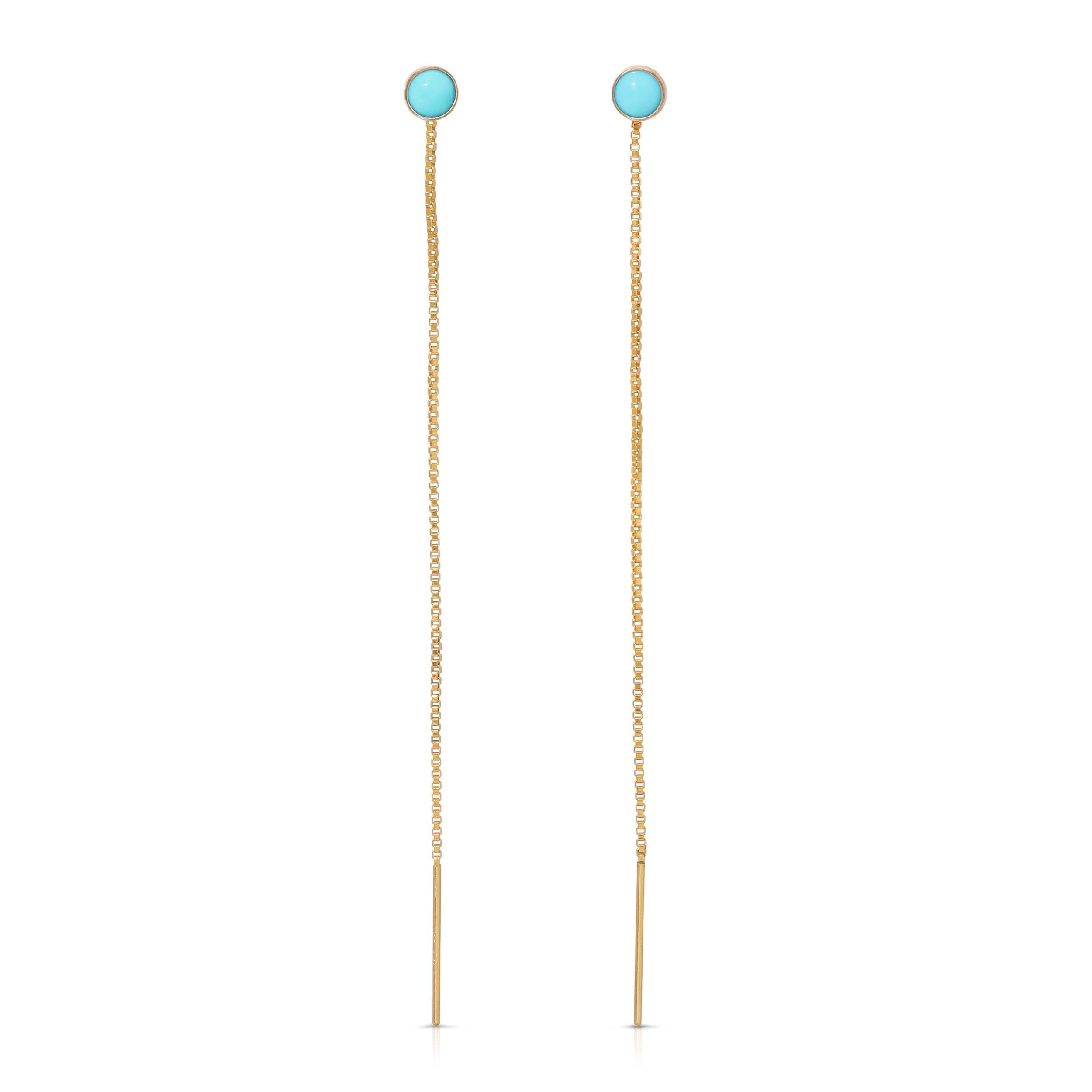 Heather Hawkins - Wholesale Dangle Earrings - Speedway Stud Thread Thru Earrings - 4mm - 14K Gold-Filled4