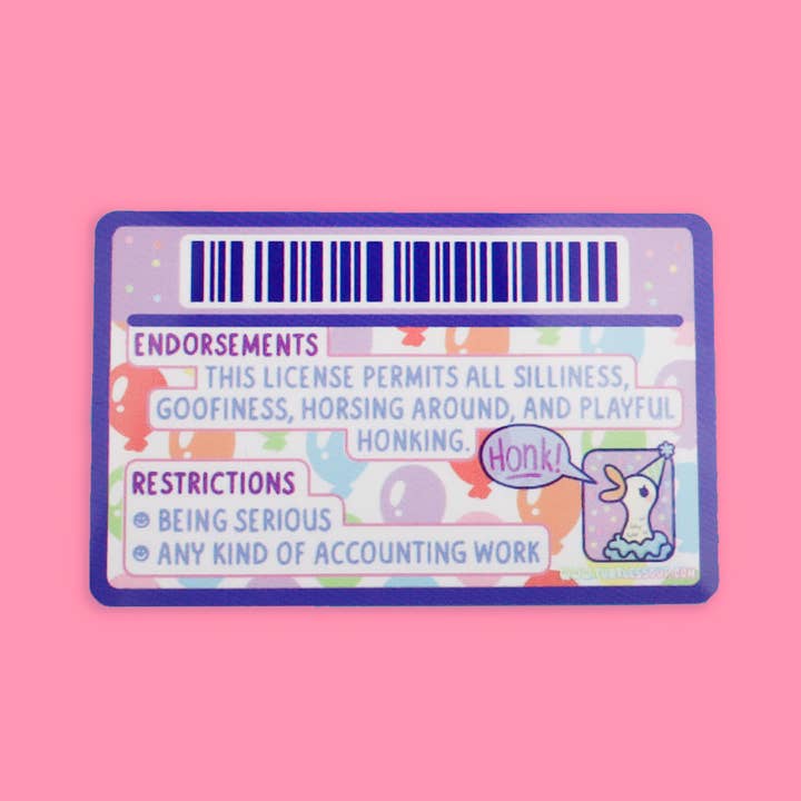 Turtle's Soup - Wholesale Gag Gift/Novelty Gift - Silly Goose License Fake Drivers License