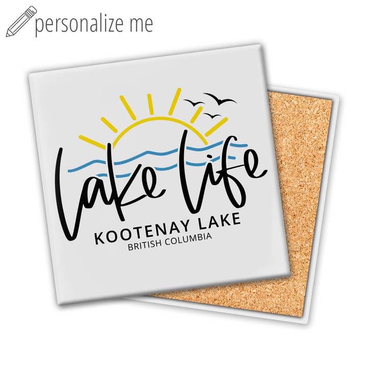 Lake Life (Custom) | Coaster for wholesale by Pinetree Innovations
