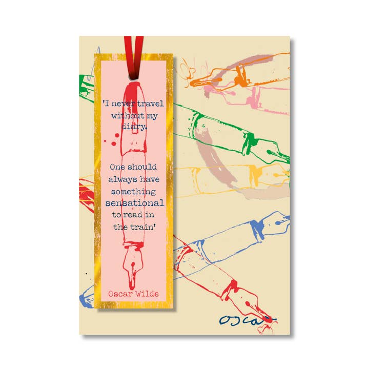 'Sensationell dagbok' Bokmärke gratulationskort, FP2016 för wholesale av Poet and Painter